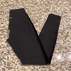 Lulu Lemon Velvet Striped Leggings